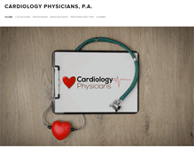 Tablet Screenshot of cardiologyphysicians.org